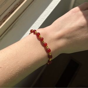 HANDMADE BEADED STRETCHY BRACELET SIZE SMALL
